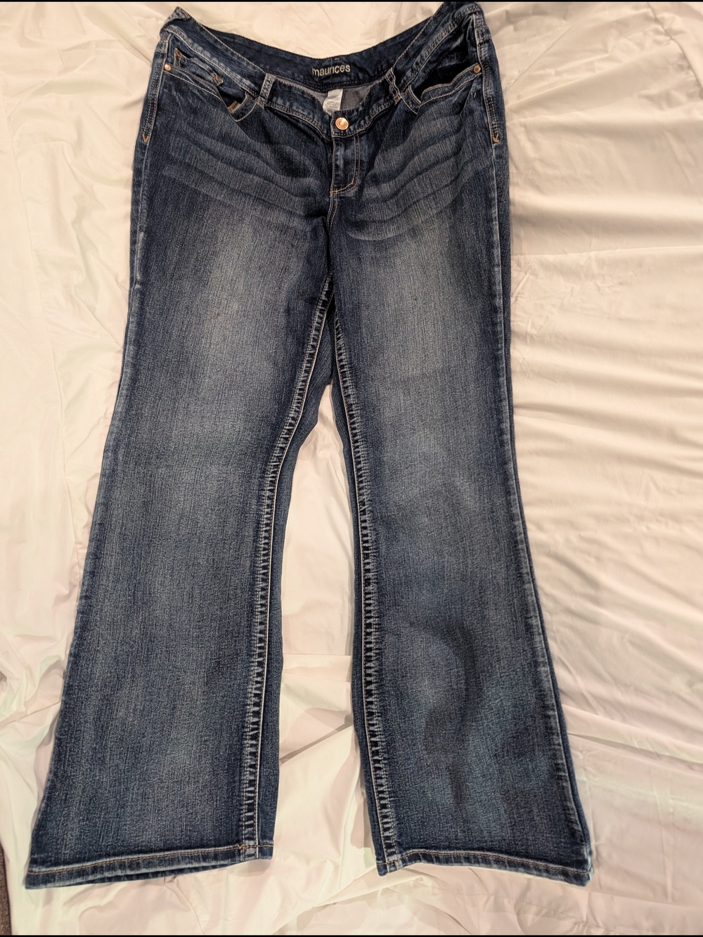Maurices Women's Dark Blue Bootcut Jeans 18 Regular